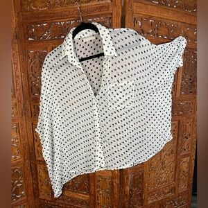 Cute springy polka dot blouse
